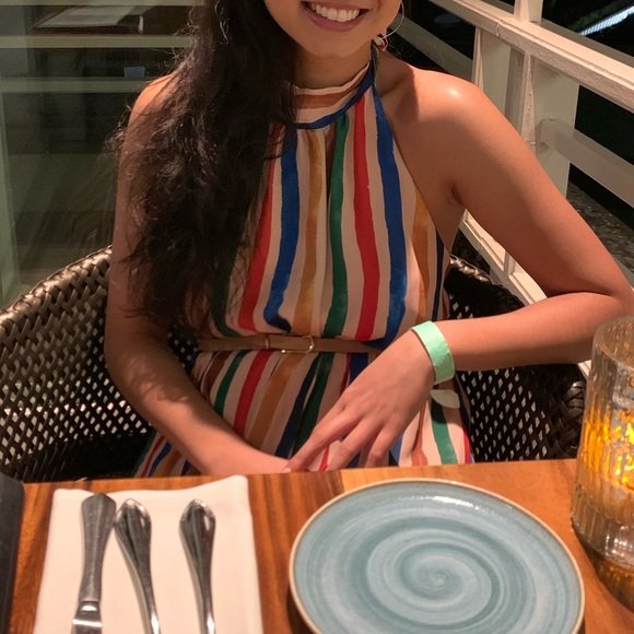 Peach Love CA | 🌈 Rainbow Halter Dress NWT - Picture 11 of 11